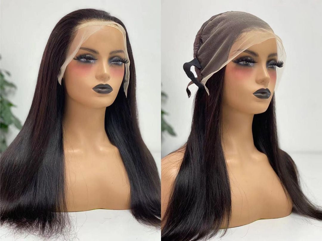 Natural Color Straight 13x4 Transparent Lace Front Wig