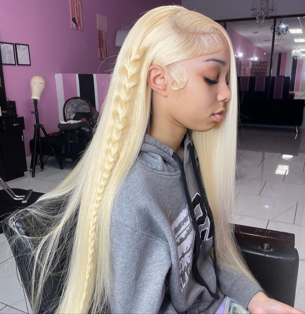613 Straight 13X4 Transparent Lace Front Wig