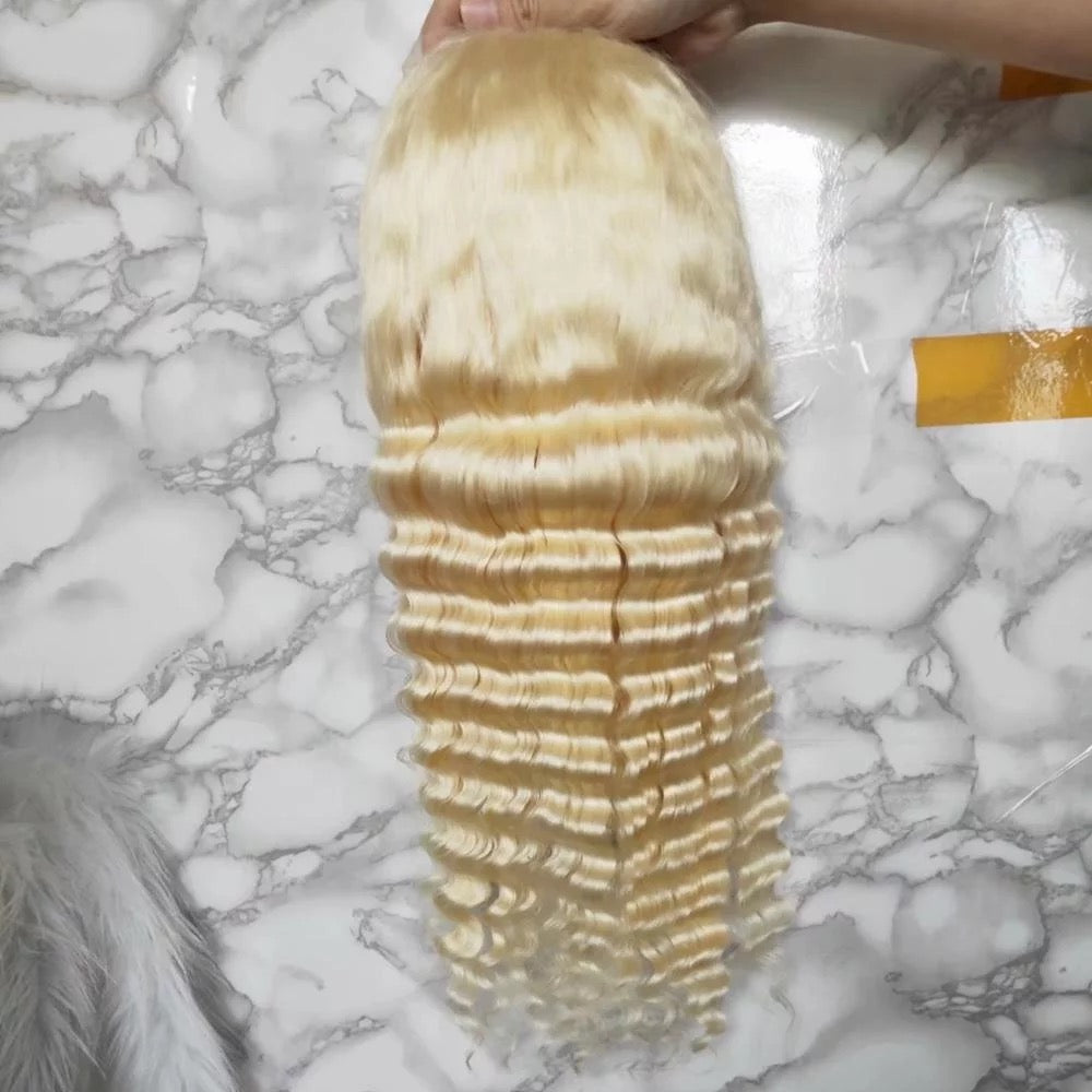 613 Deepwave 13X4 Transparent Lace Front Wig