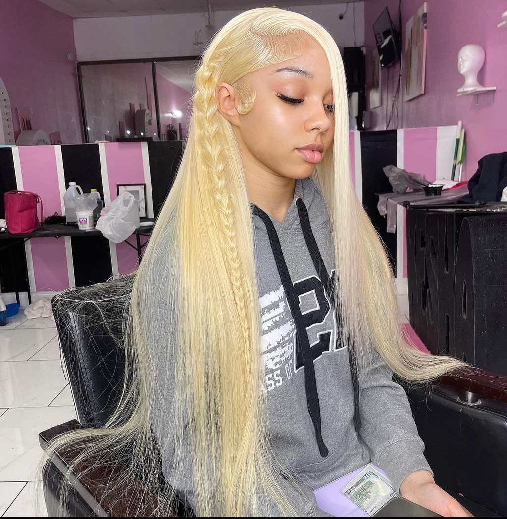 613 Straight 13X4 Transparent Lace Front Wig