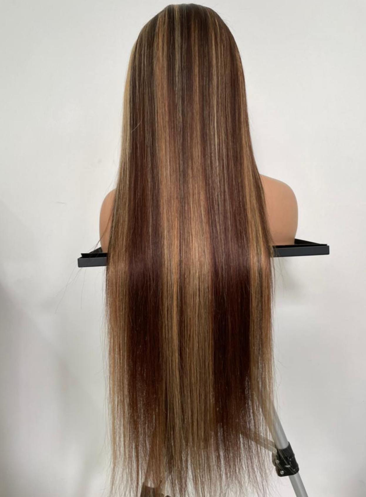 Highlighted Straight 13X4 Transparent Lace Front Wig