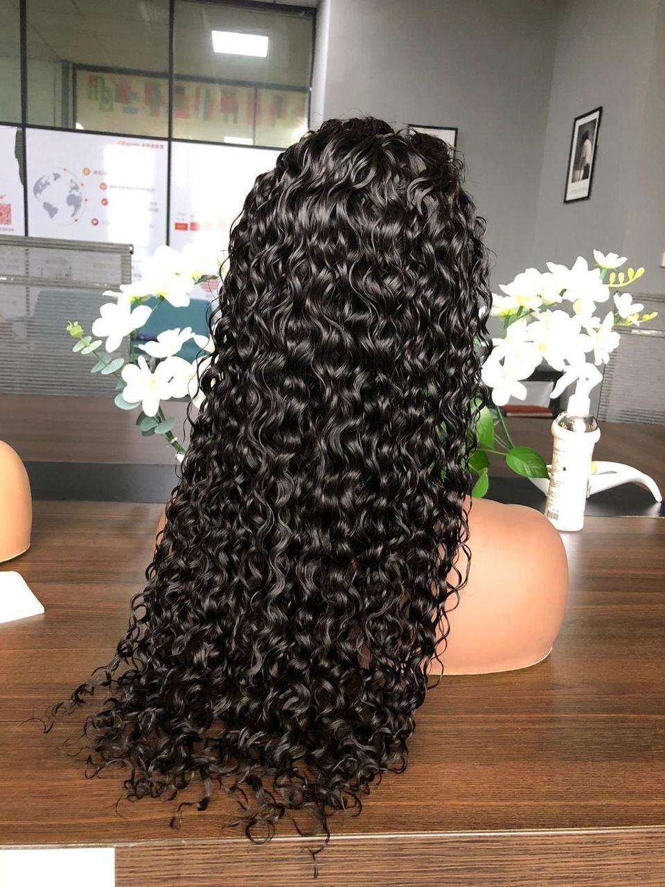 Natural Color Waterwave 13x4 Transparent Lace Front Wig