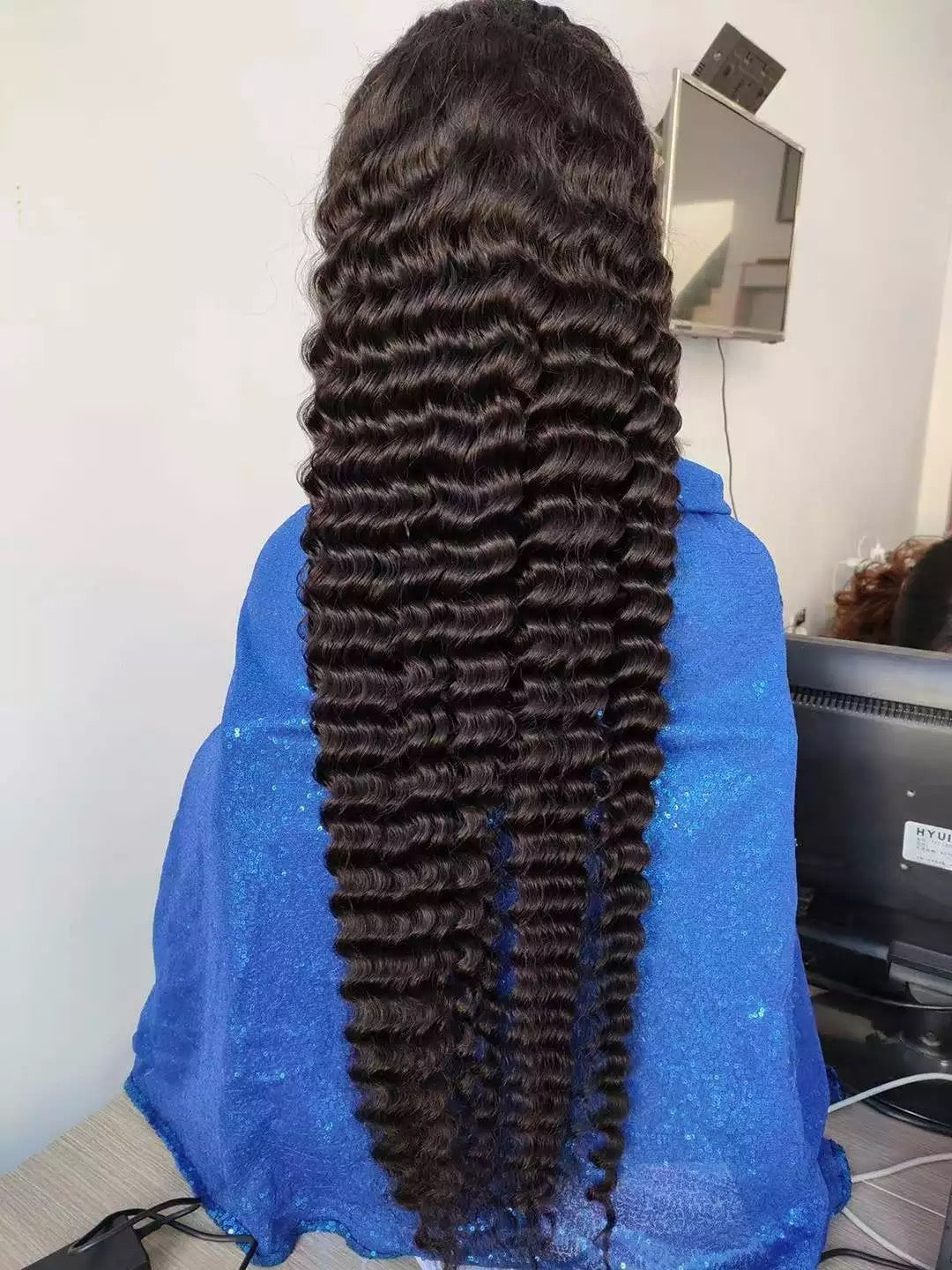 Natural Color Deepwave 13x4 Transparent Lace Front Wig