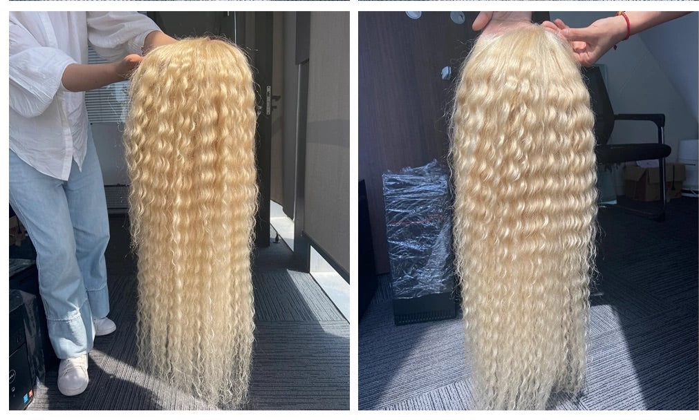 613 Curly 13X4 Transparent Lace Front Wig