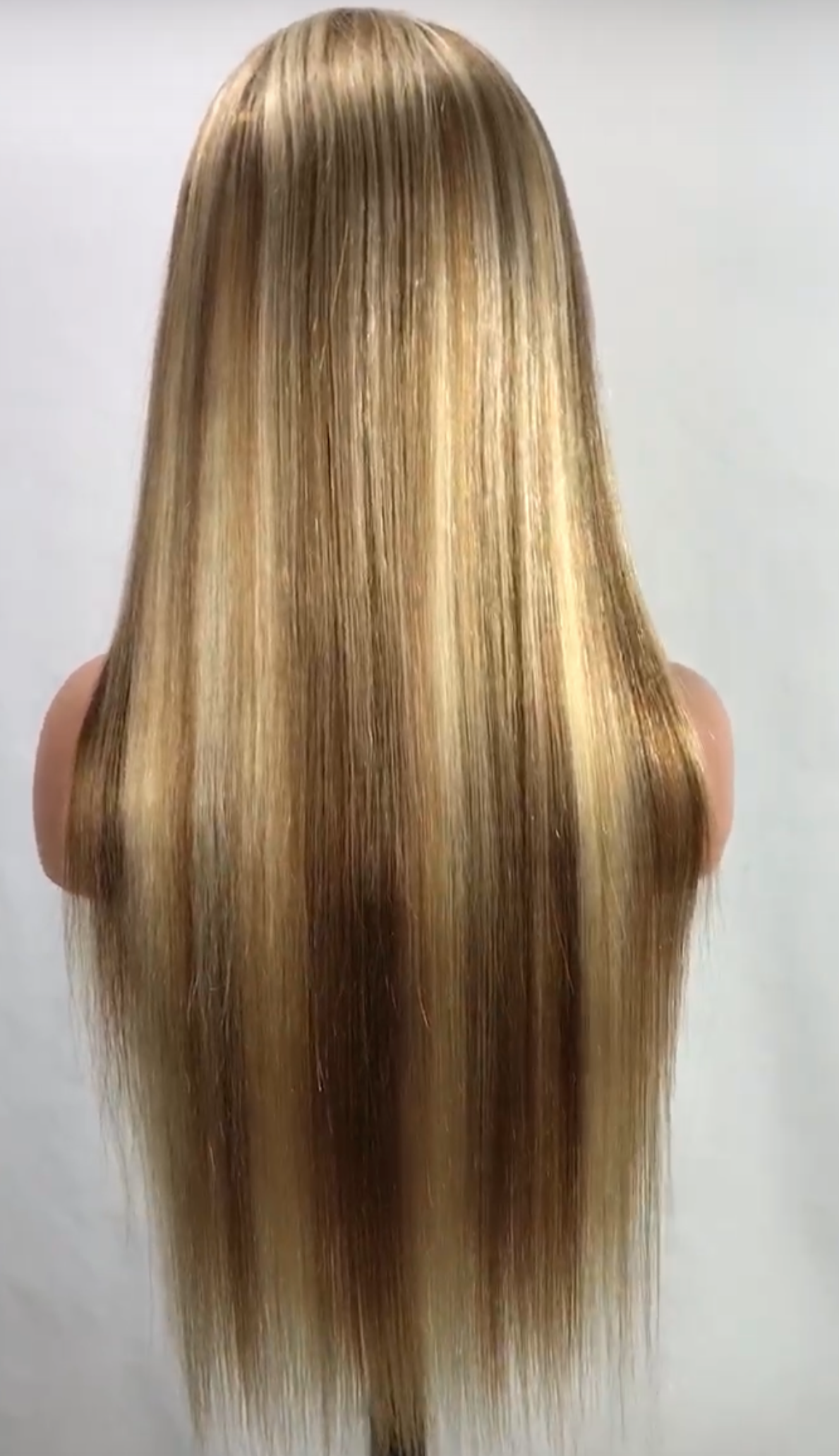 Light Highlighted Straight 13X4 Transparent Lace Front Wig