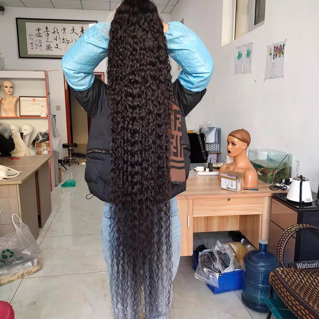 Natural Color Deepwave 13x4 Transparent Lace Front Wig
