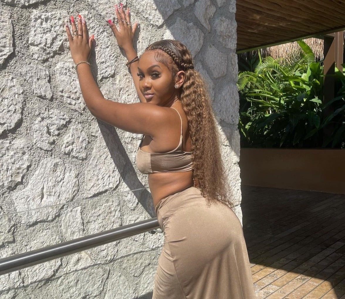 Highlighted Deepwave 13X4 Transparent Lace Front Wig