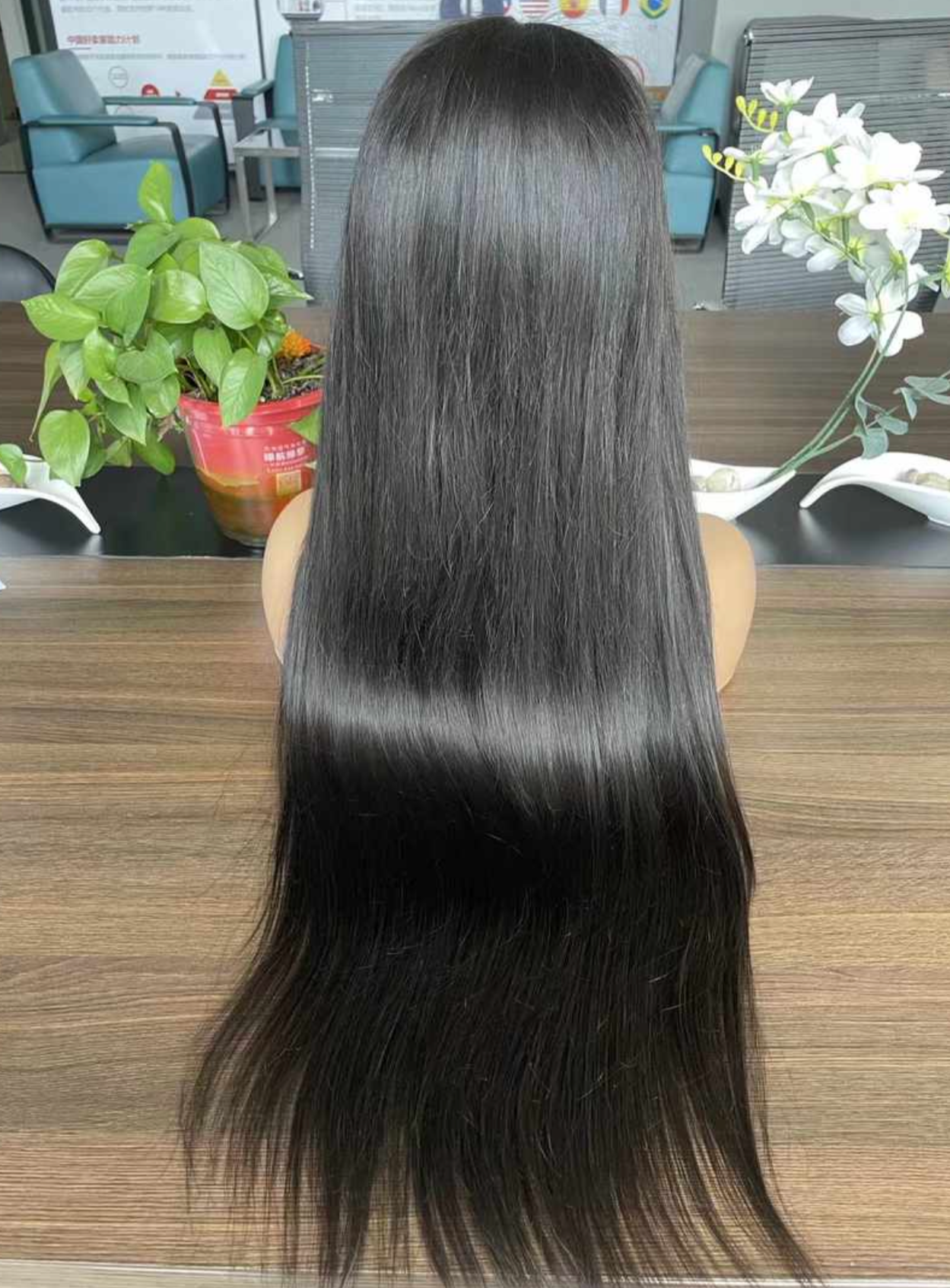 Natural Color Straight HD 13X4 Lace Front Wig