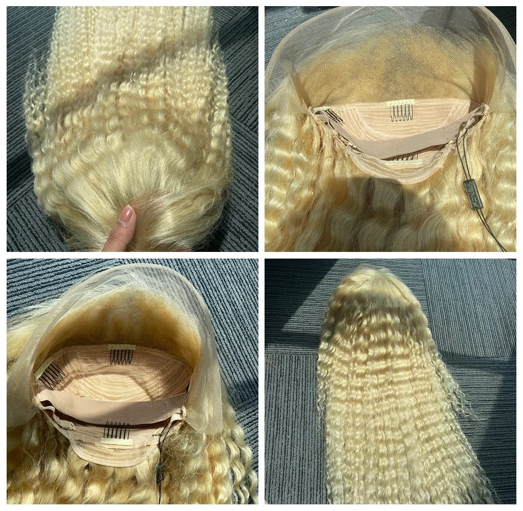 613 Curly 13X4 Transparent Lace Front Wig