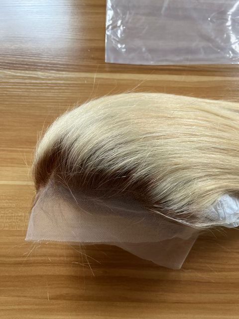 4/613 (Brown Roots) Straight 13X4 Transparent Lace Front Wig
